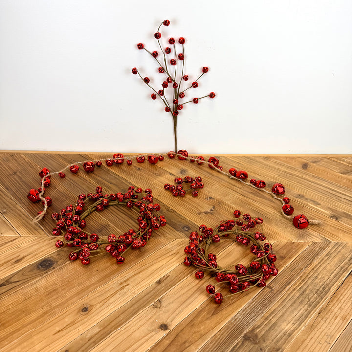 Shiny Red Jingle Bell Collection