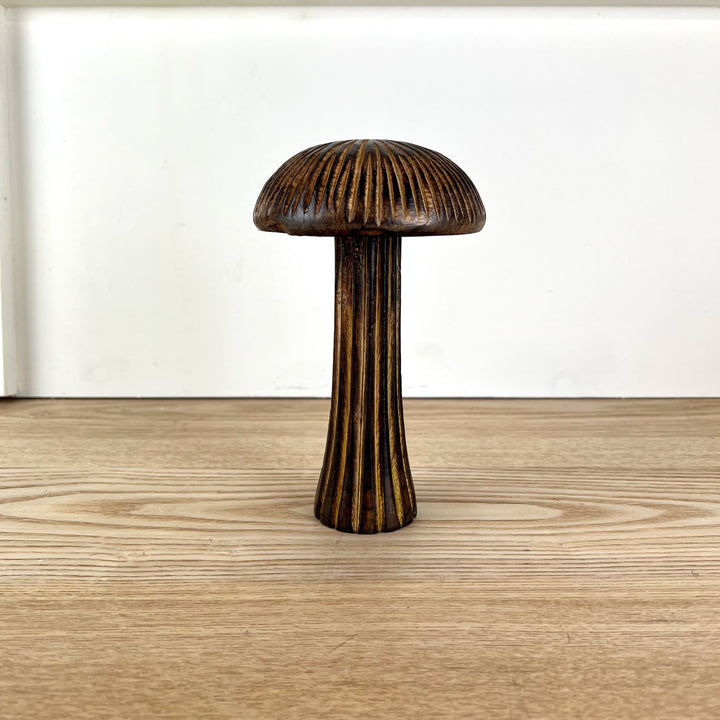 Carved Wooden Mushrooms, 3 sizes available