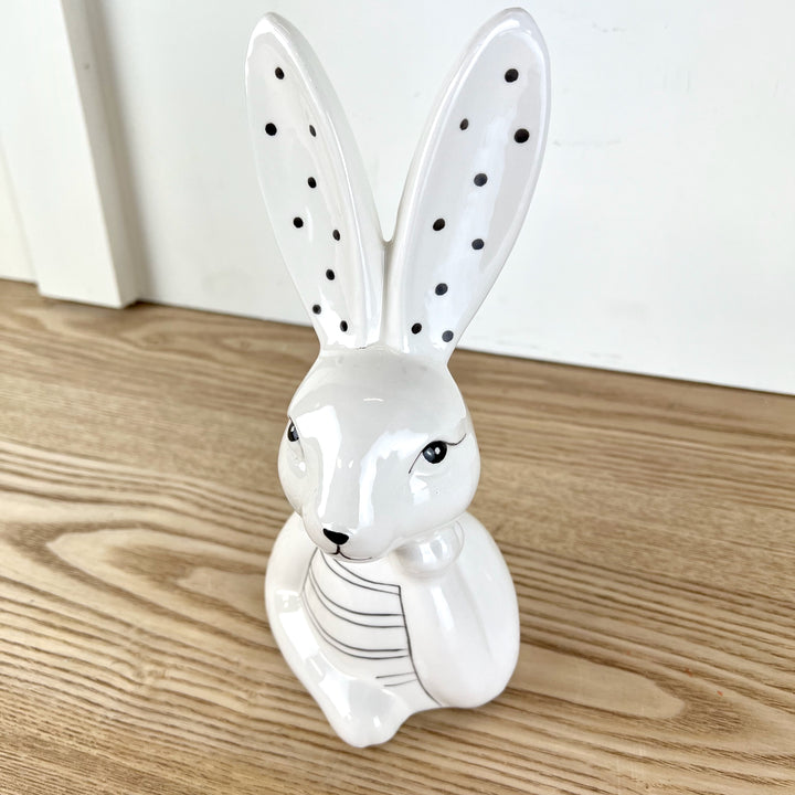 Ceramic Bunny w/ Hand on Chin