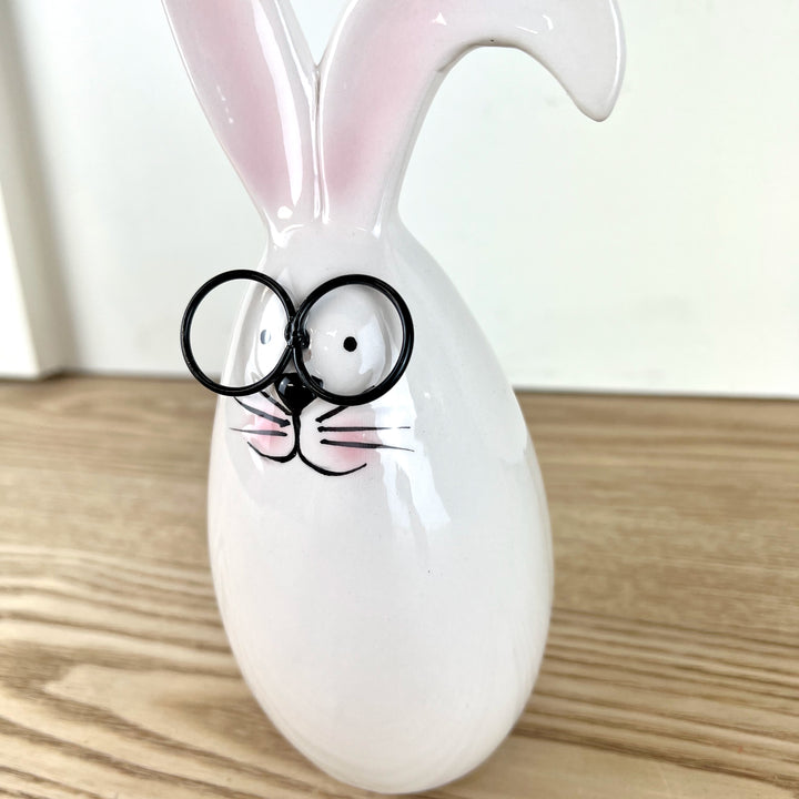 Ceramic Bunny w/ Glasses