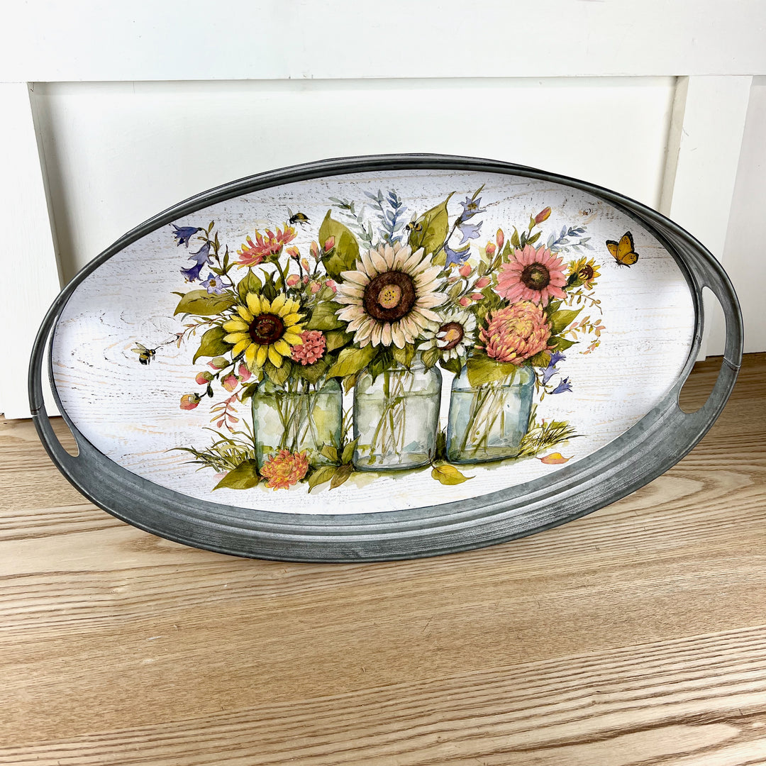 Sunflower Trays, Two Sizes Available