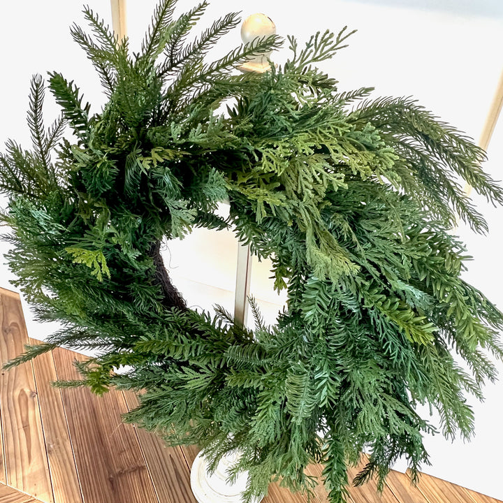 Cedar, Pine, & Juniper Wreath - 2 Sizes