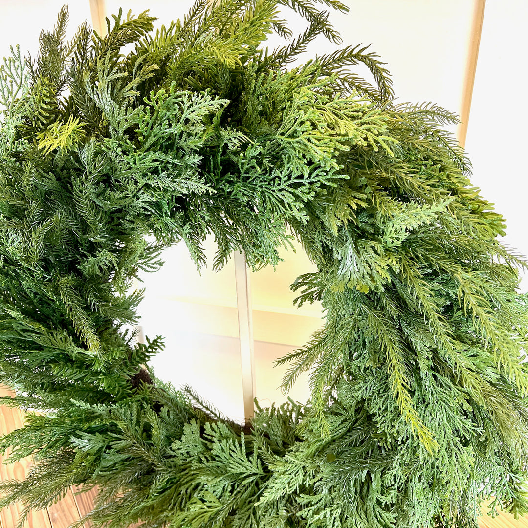 Cedar, Pine, & Juniper Wreath - 2 Sizes