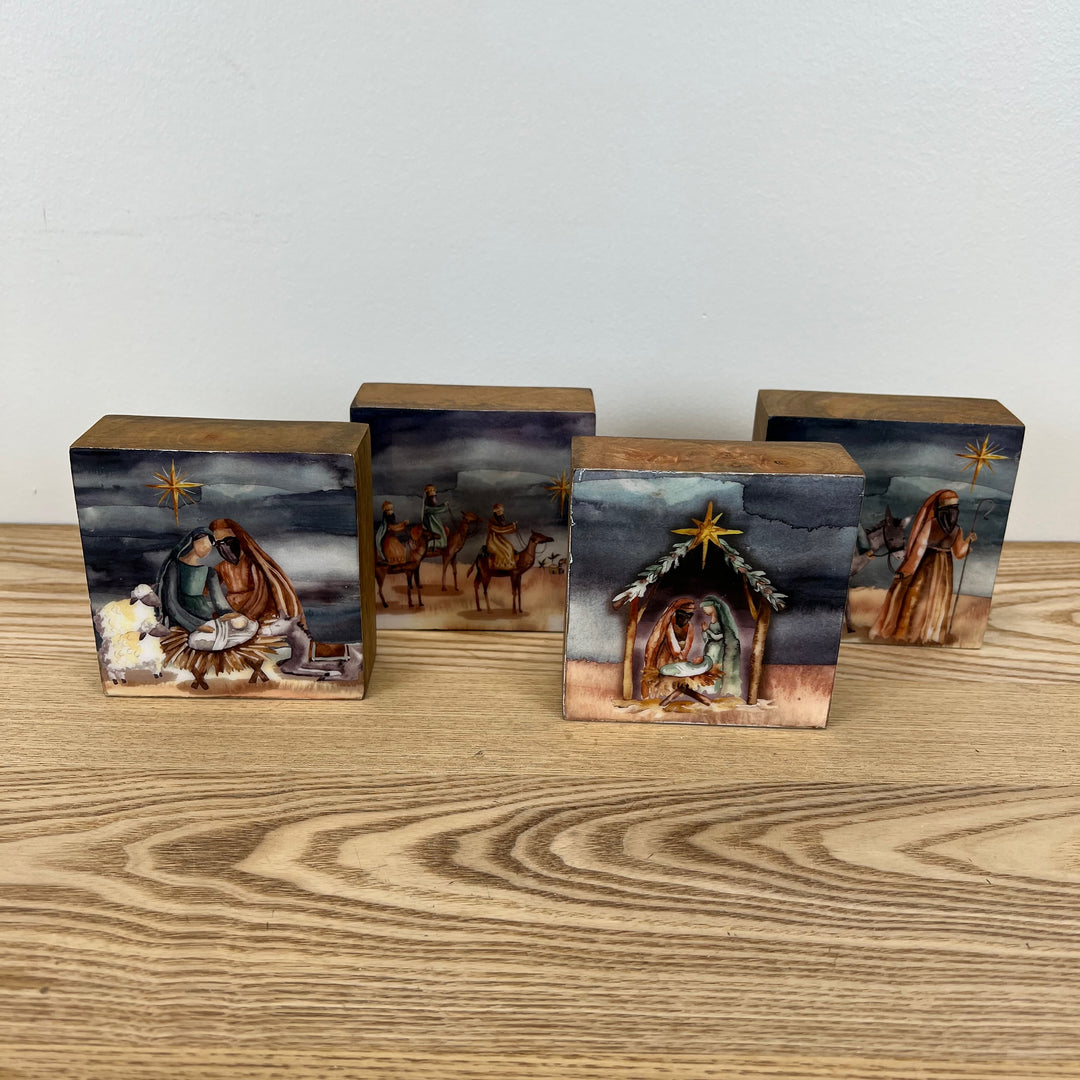 Watercolor Spiritual Art Blocks - 4 Styles