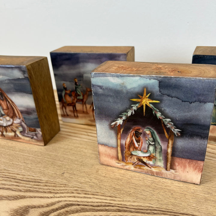 Watercolor Spiritual Art Blocks - 4 Styles