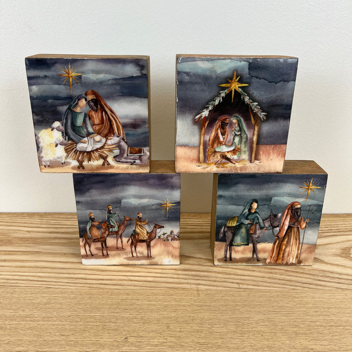 Watercolor Spiritual Art Blocks - 4 Styles