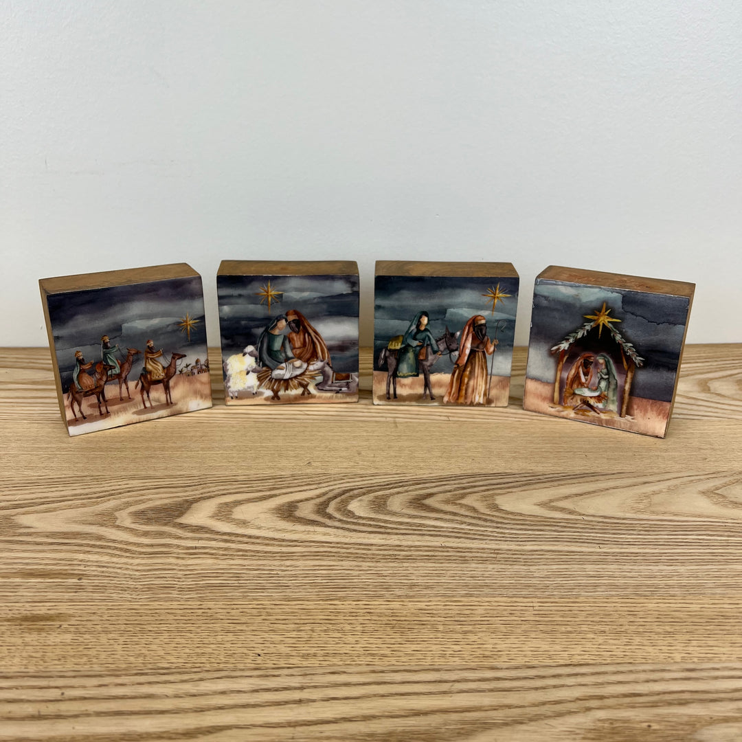 Watercolor Spiritual Art Blocks - 4 Styles