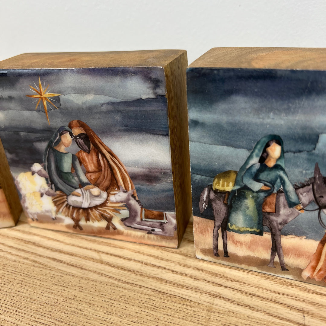 Watercolor Spiritual Art Blocks - 4 Styles