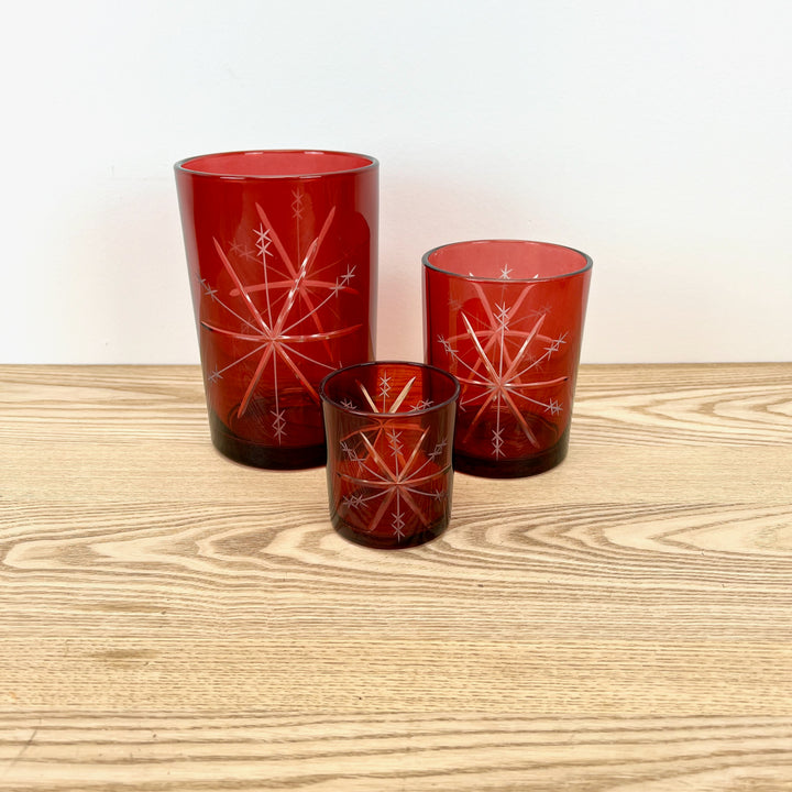 Red Candle Holder - 3 sizes available