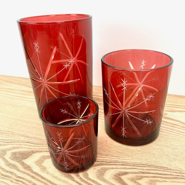 Red Candle Holder - 3 sizes available