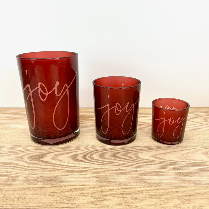 Red Joy Candle Holder - 3 sizes available
