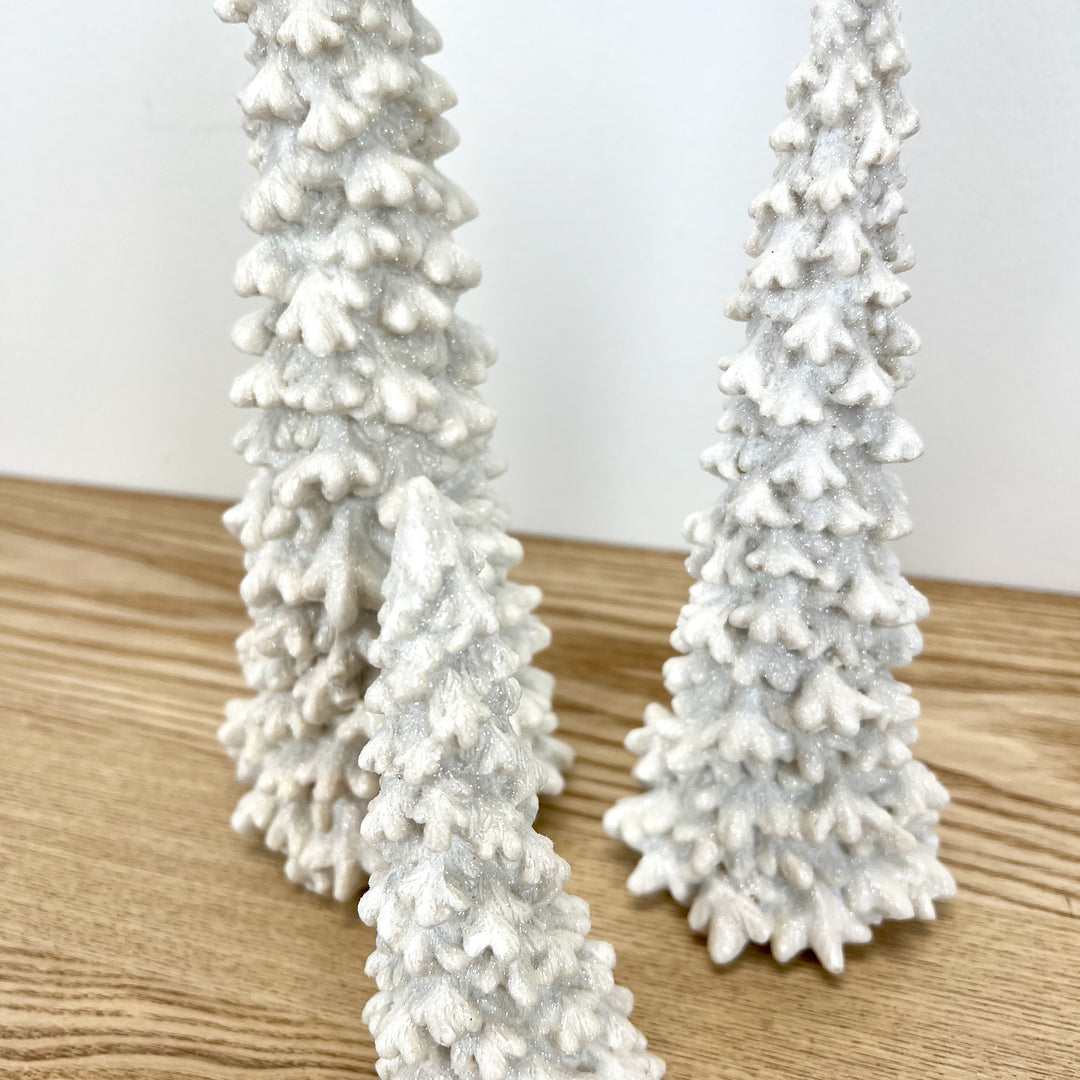 Glitter Resin Tree Trios - 3 Colors