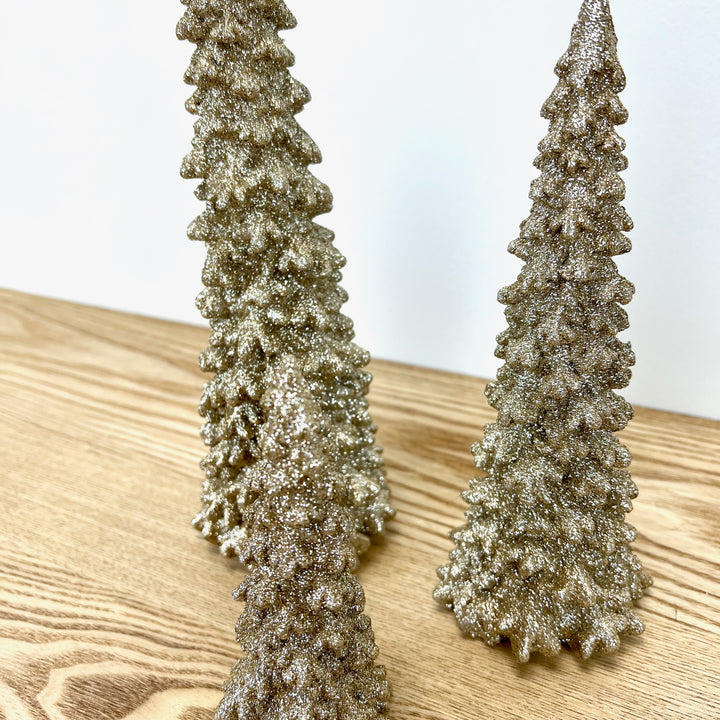 Glitter Resin Tree Trios - 3 Colors