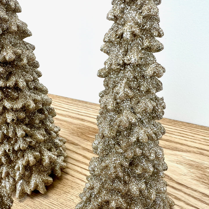 Glitter Resin Tree Trios - 3 Colors