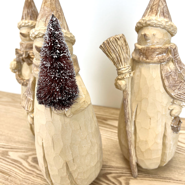 Rustic Snowman Figurine - 3 Styles