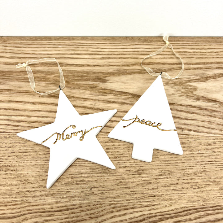 Peace and Merry Ornament