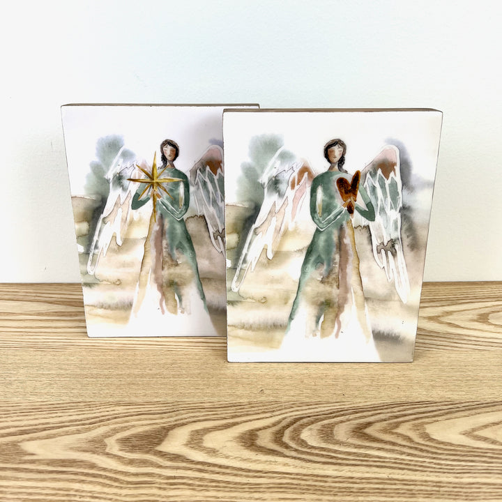 Watercolor Angel Blocks