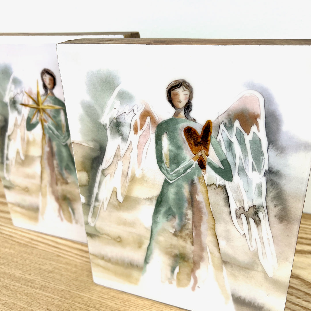 Watercolor Angel Blocks