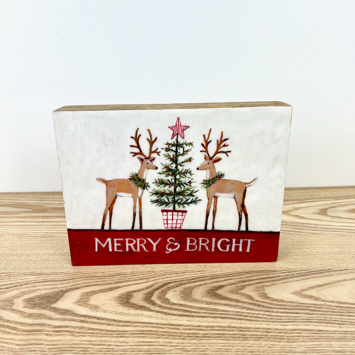 Deer & Santa Art Blocks - 2 Styles