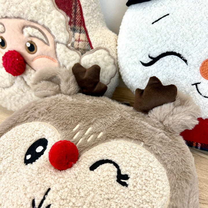 Fabric Holiday Pillow - 3 Styles