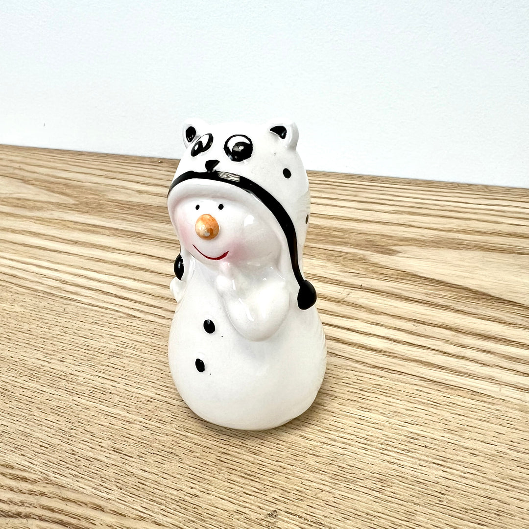 Ceramic Snowman with Hat