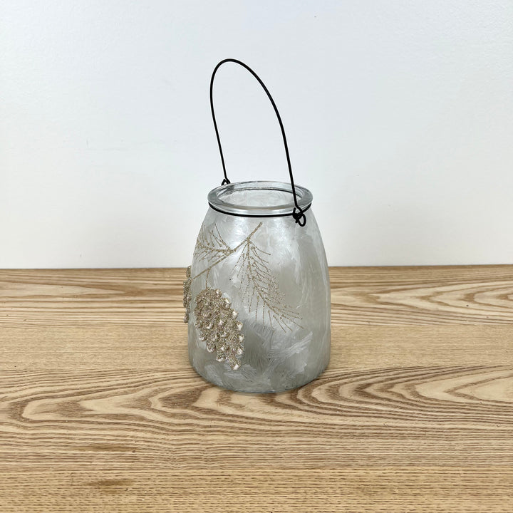 Lighted Pinecone Lantern