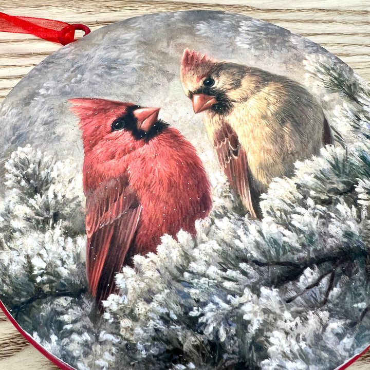 Metal Cardinal Ornament