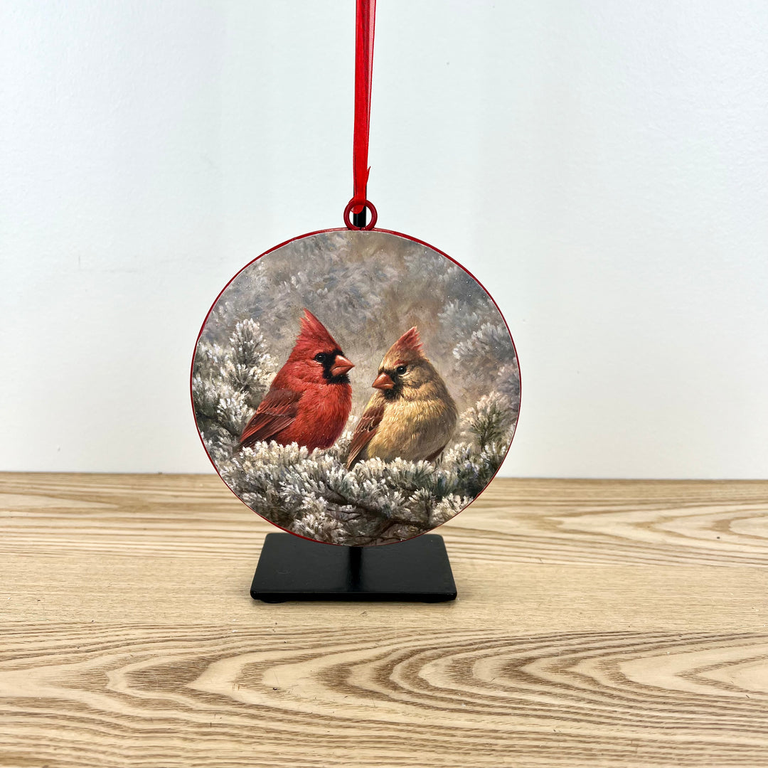 Metal Cardinal Ornament