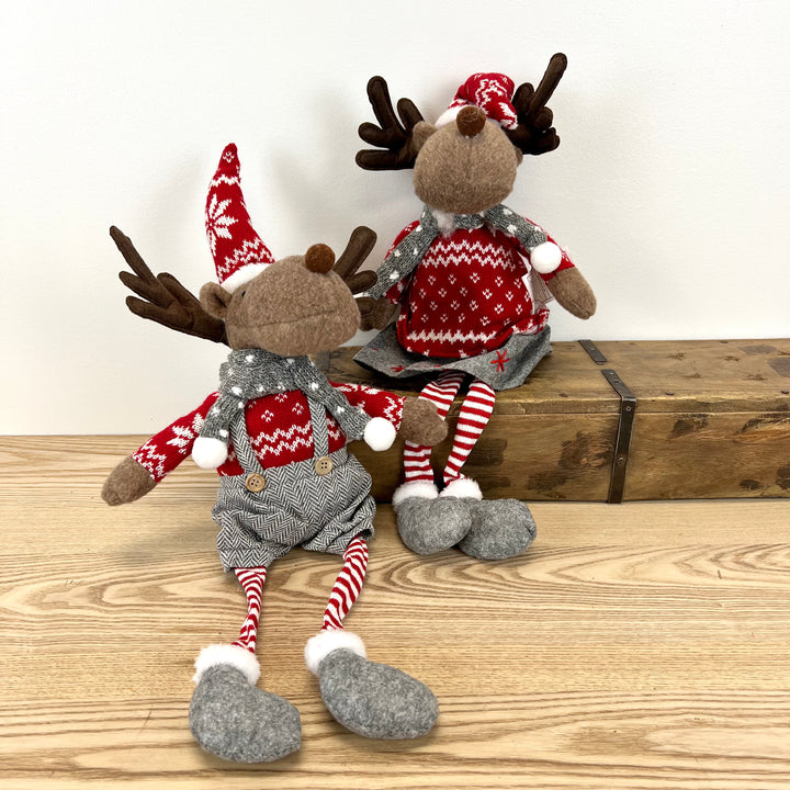 Holiday Moose Shelf Sitter - 2 Styles