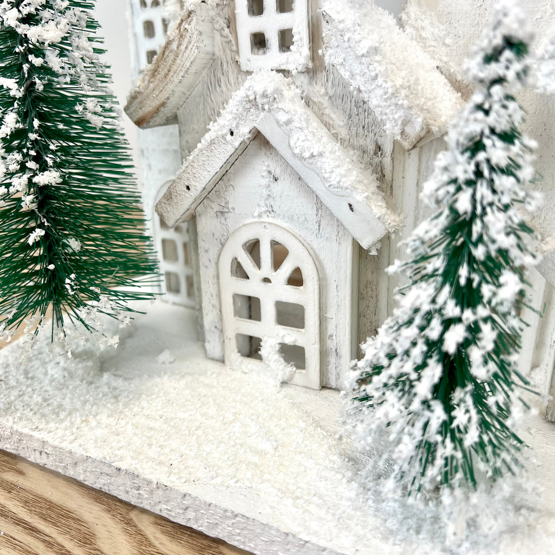 Lighted Holiday Village