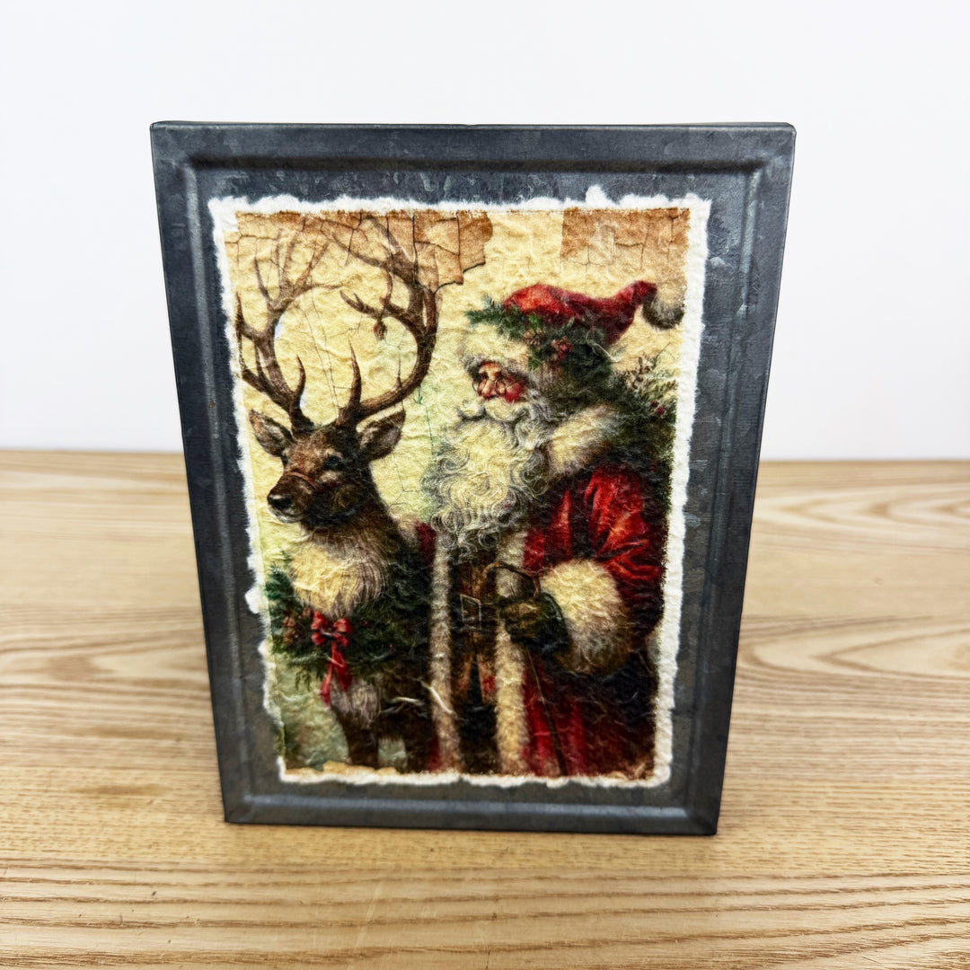 Metal Santa Block, 2 styles