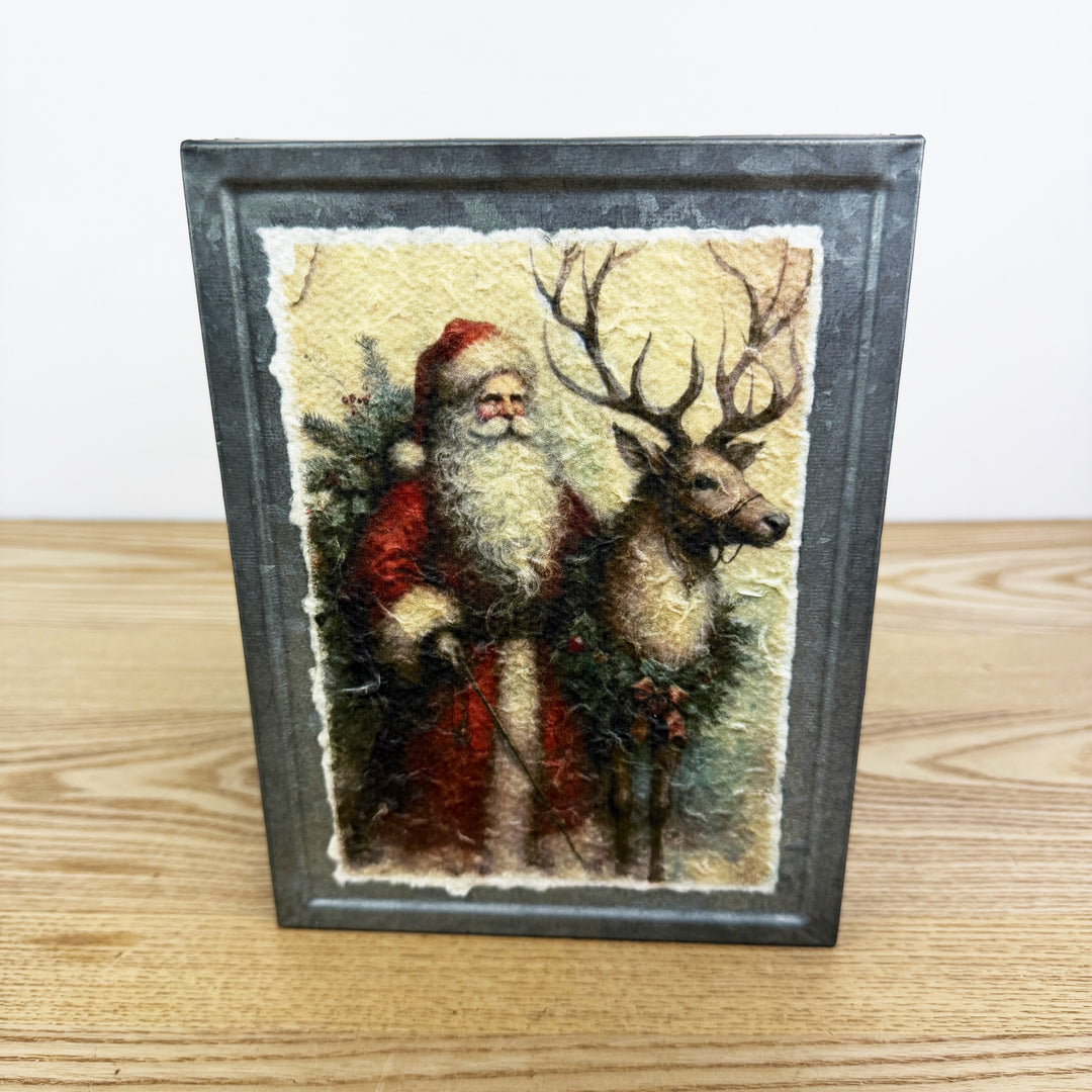 Metal Santa Block, 2 styles
