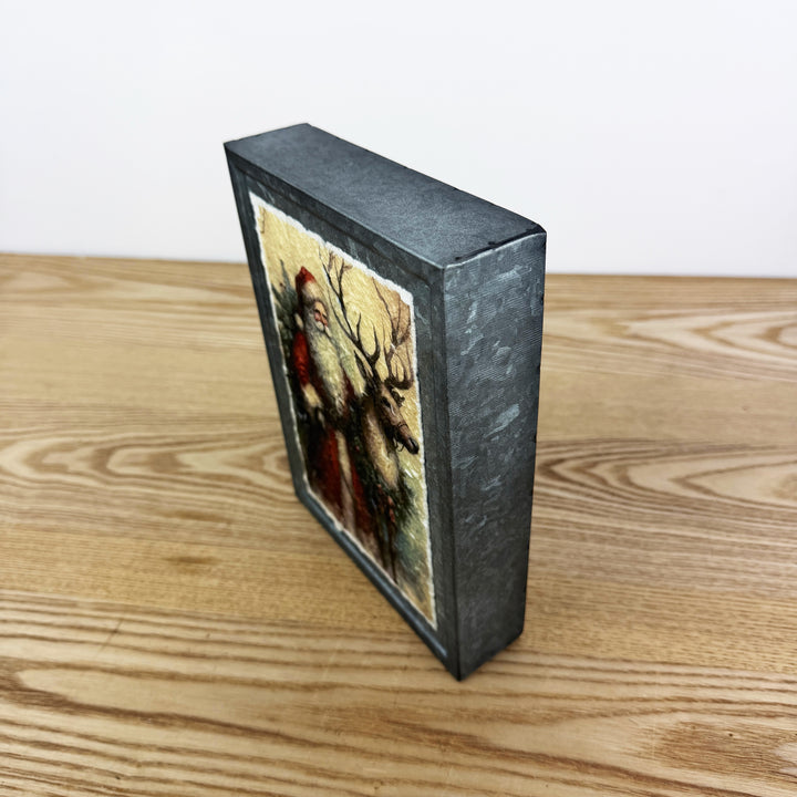 Metal Santa Block, 2 styles