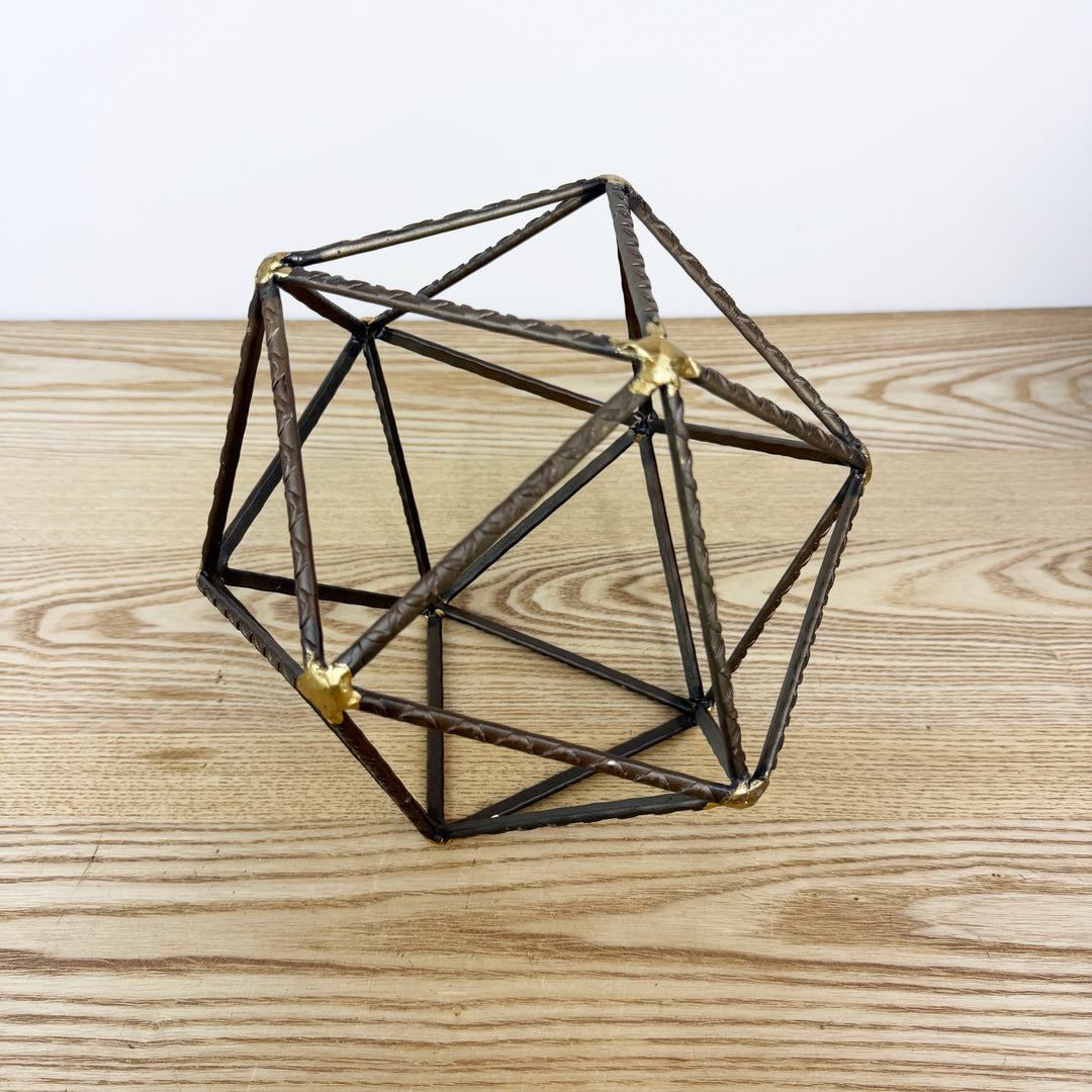 Large Geometric Metal Object