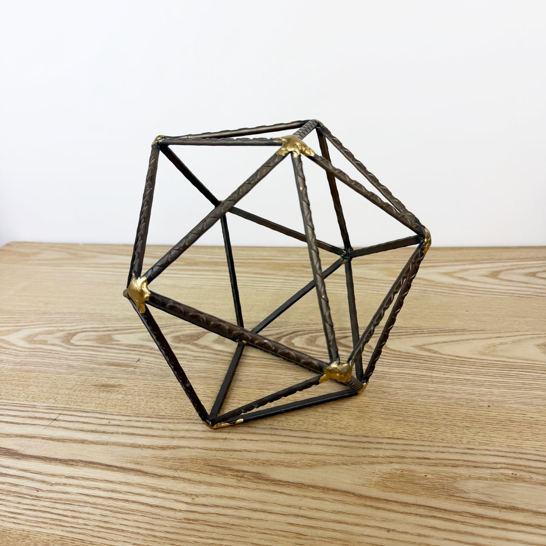 Large Geometric Metal Object