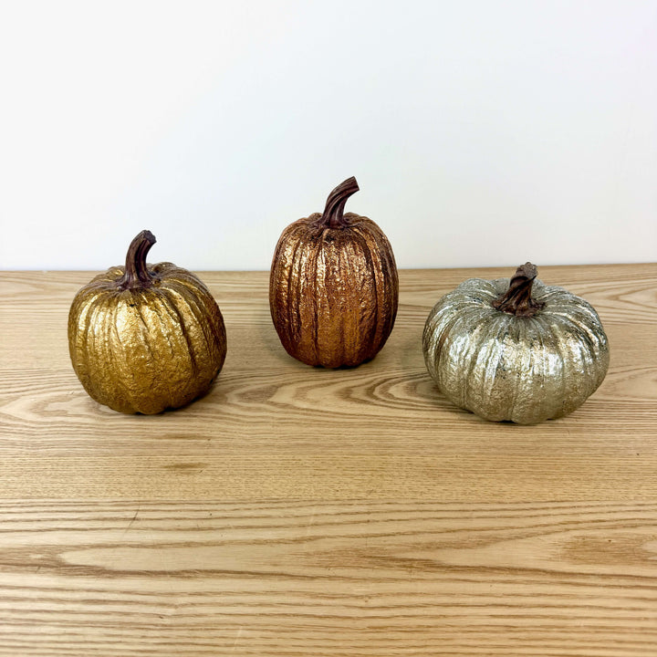 Metallic Harvest Pumpkin, 3 colors