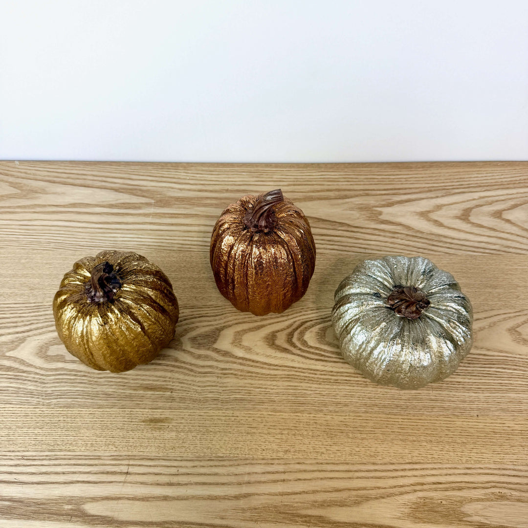 Metallic Harvest Pumpkin, 3 colors