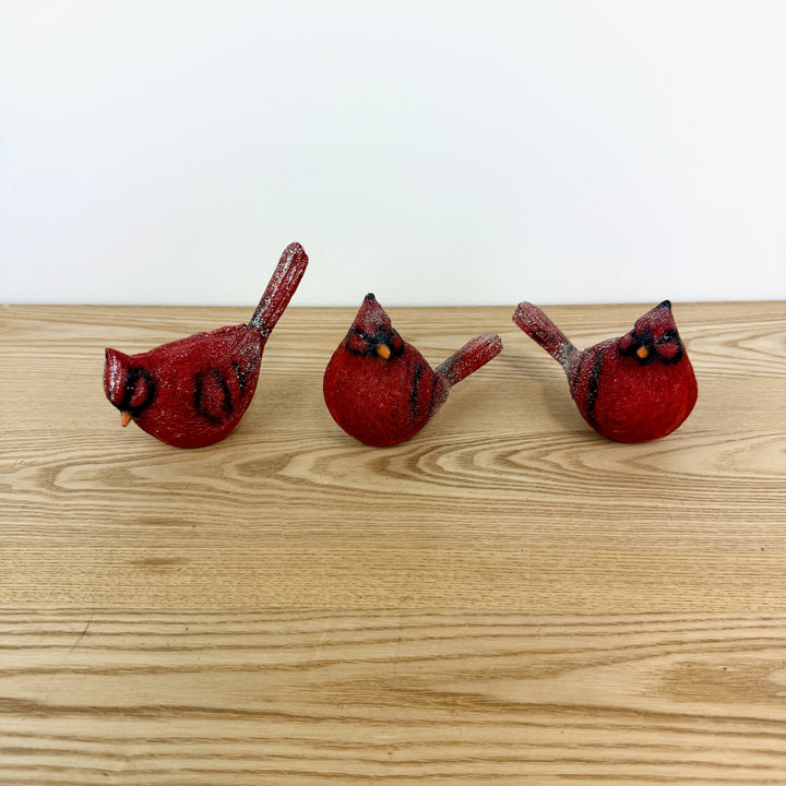 Cardinal Figurine, Set of 3