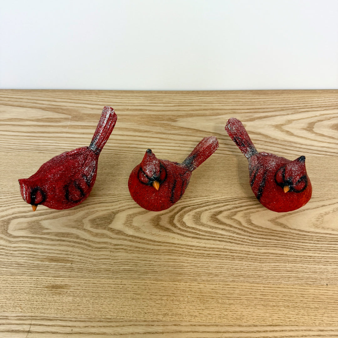Cardinal Figurine, Set of 3
