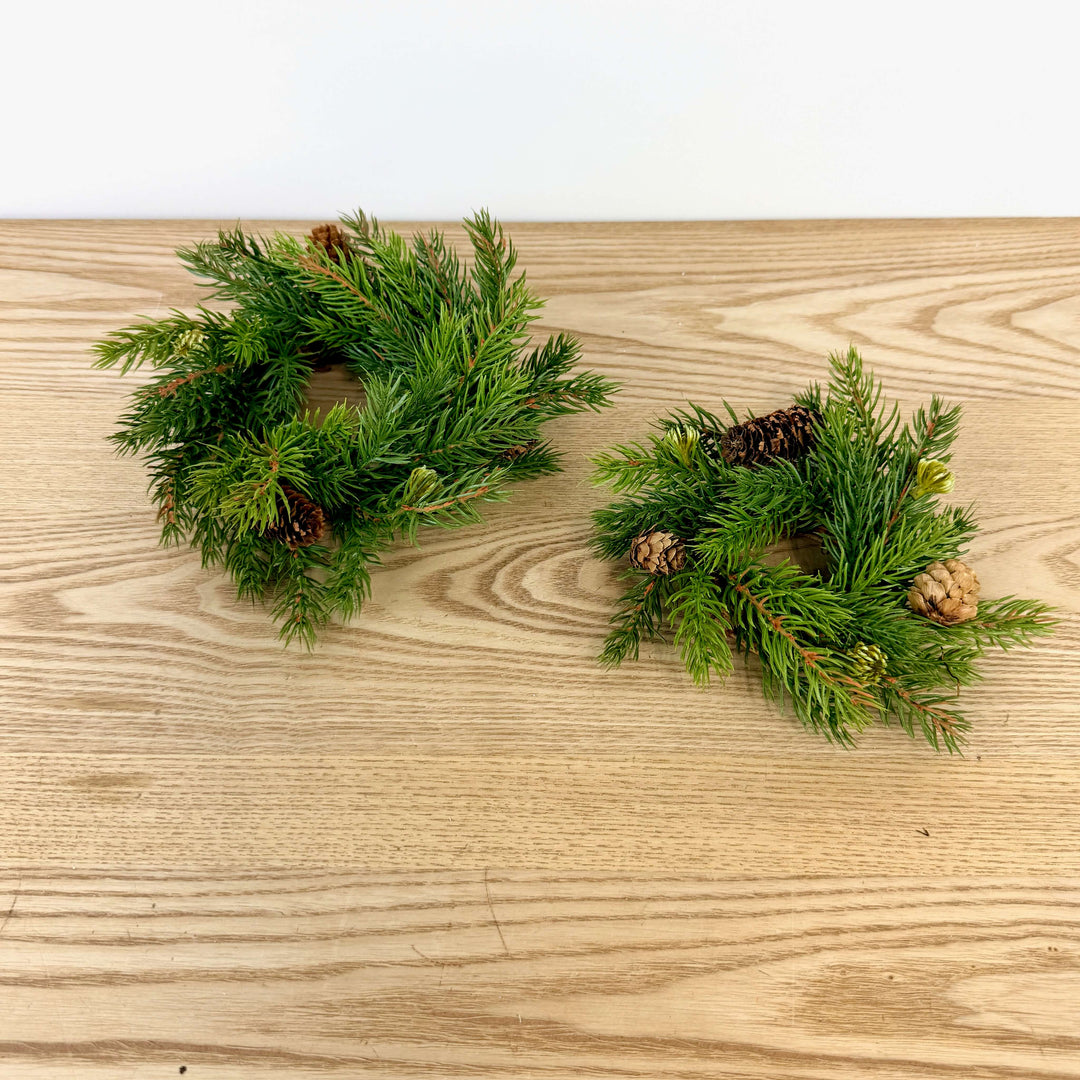 Spruce Candle Ring, 2 sizes