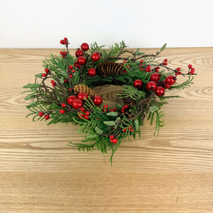 6" New England Pine Candle Ring