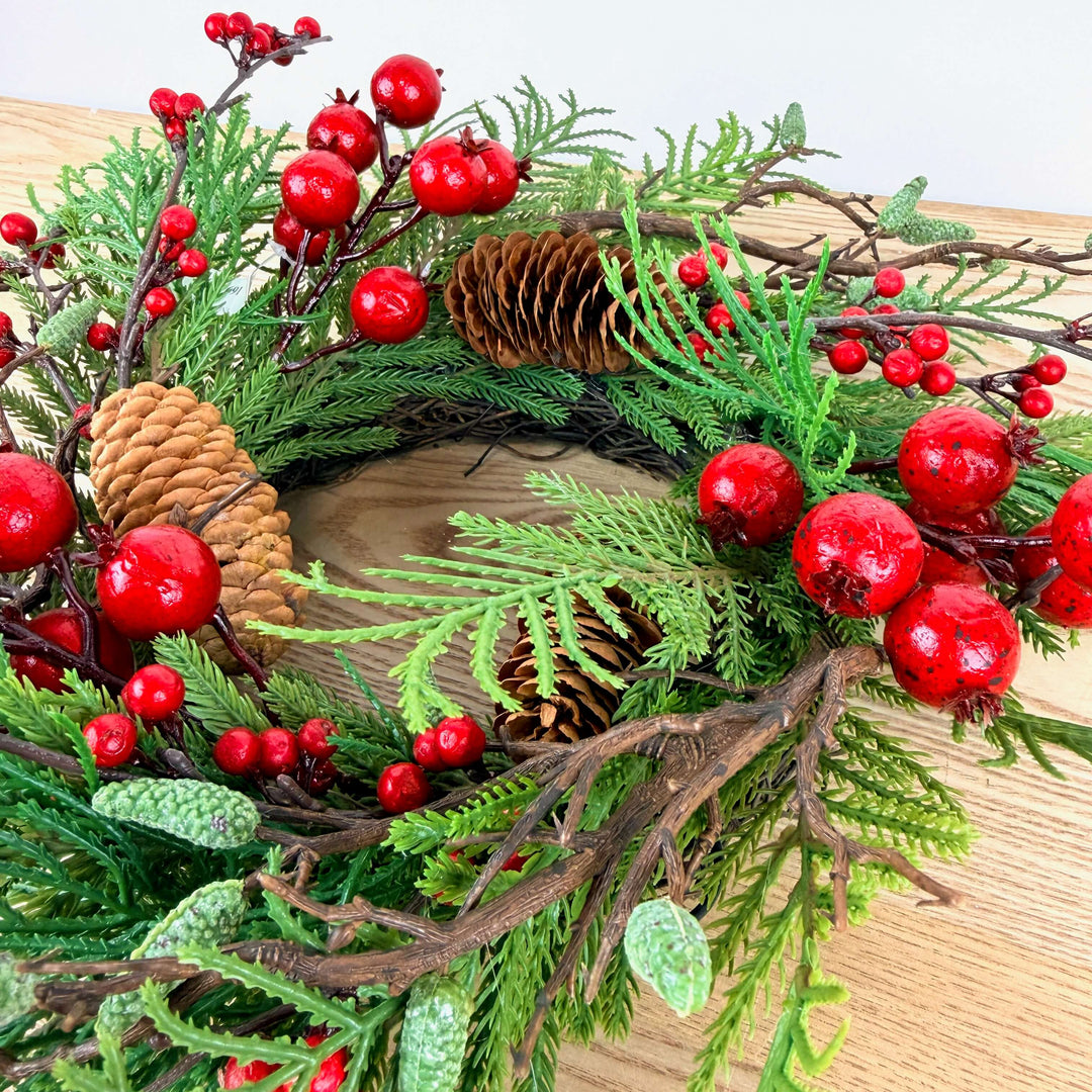 6" New England Pine Candle Ring