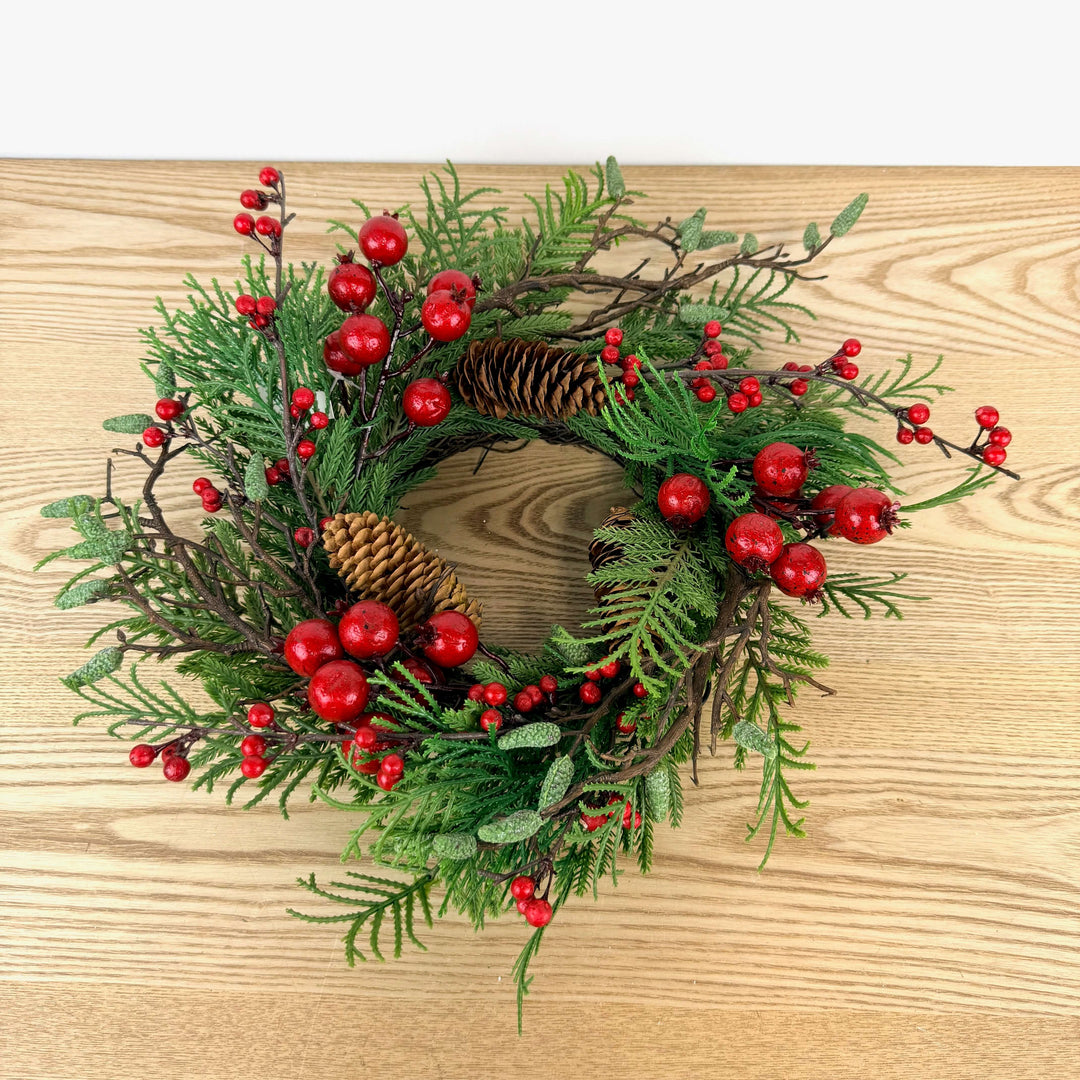 6" New England Pine Candle Ring