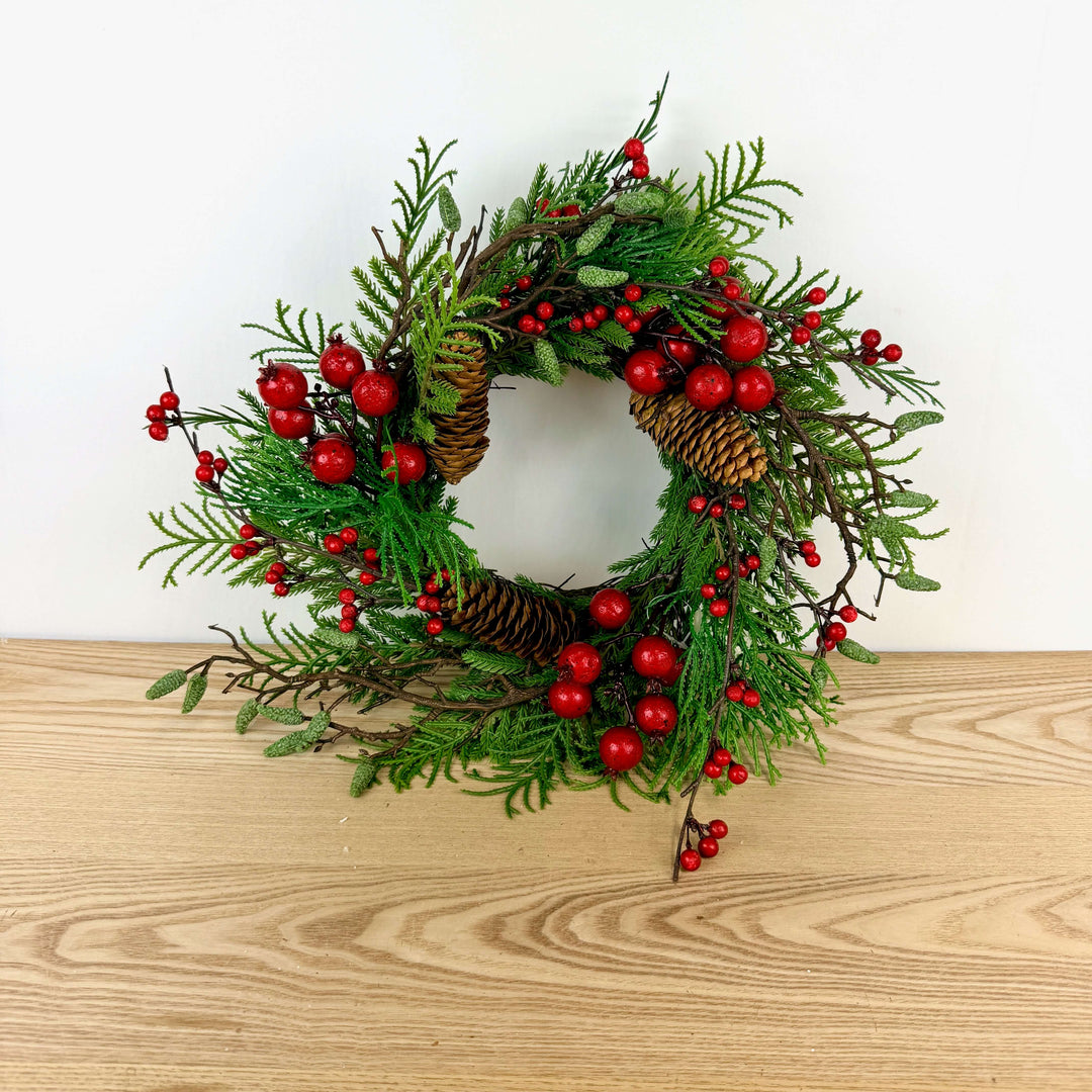 6" New England Pine Candle Ring