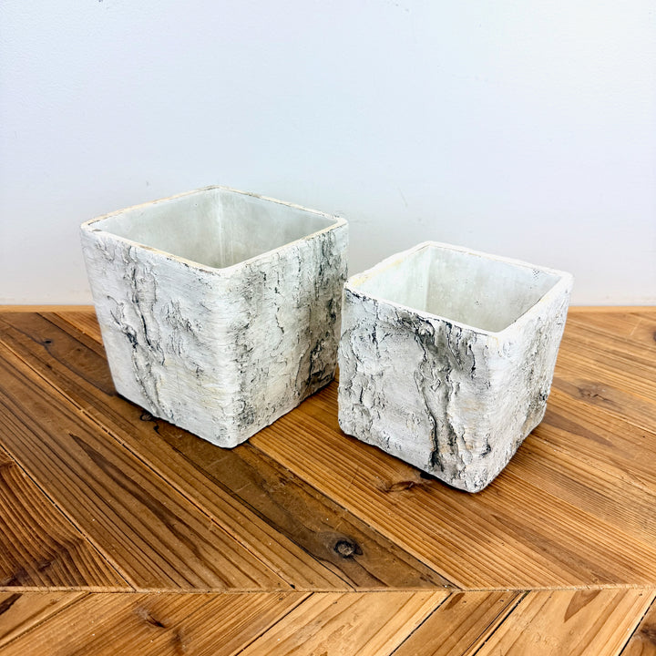 Birch Look Planter, 2 sizes