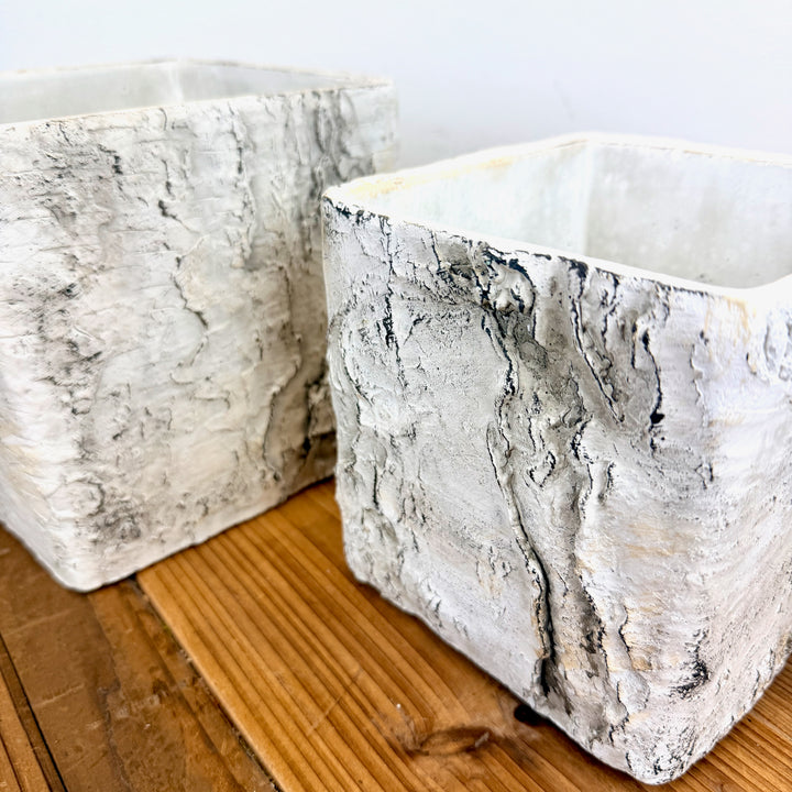 Birch Look Planter, 2 sizes