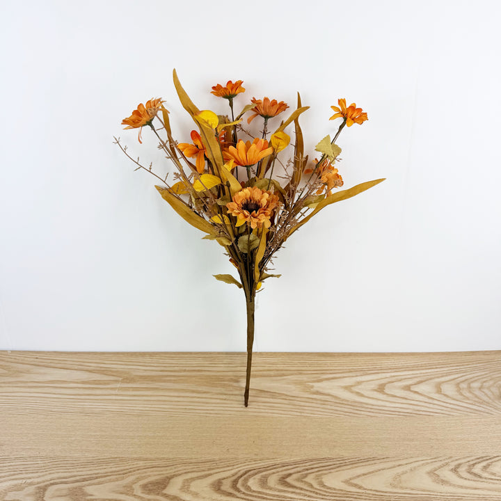 Orange Flower Fall Pick