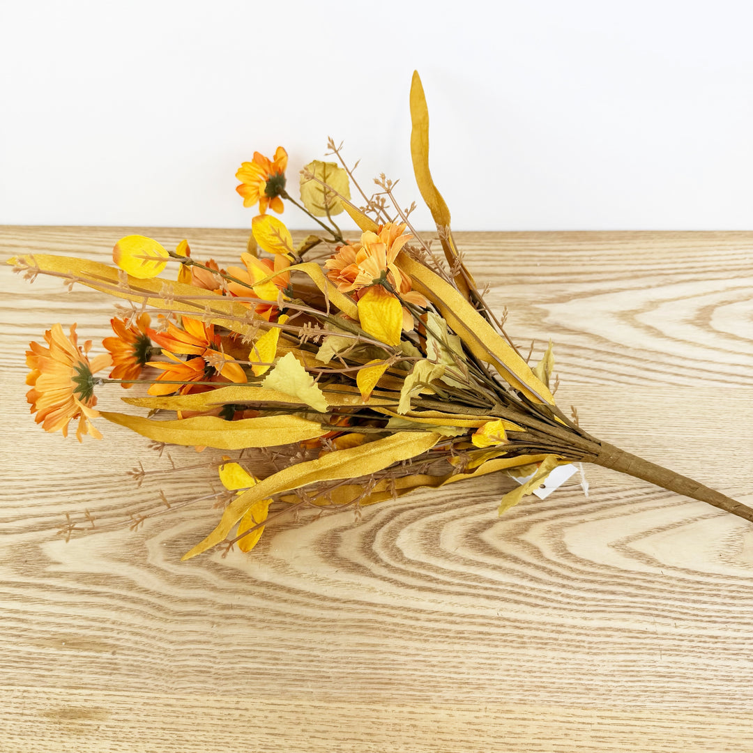 Orange Flower Fall Pick