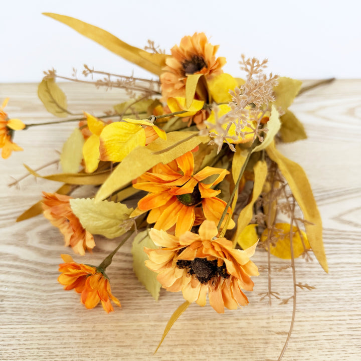 Orange Flower Fall Pick