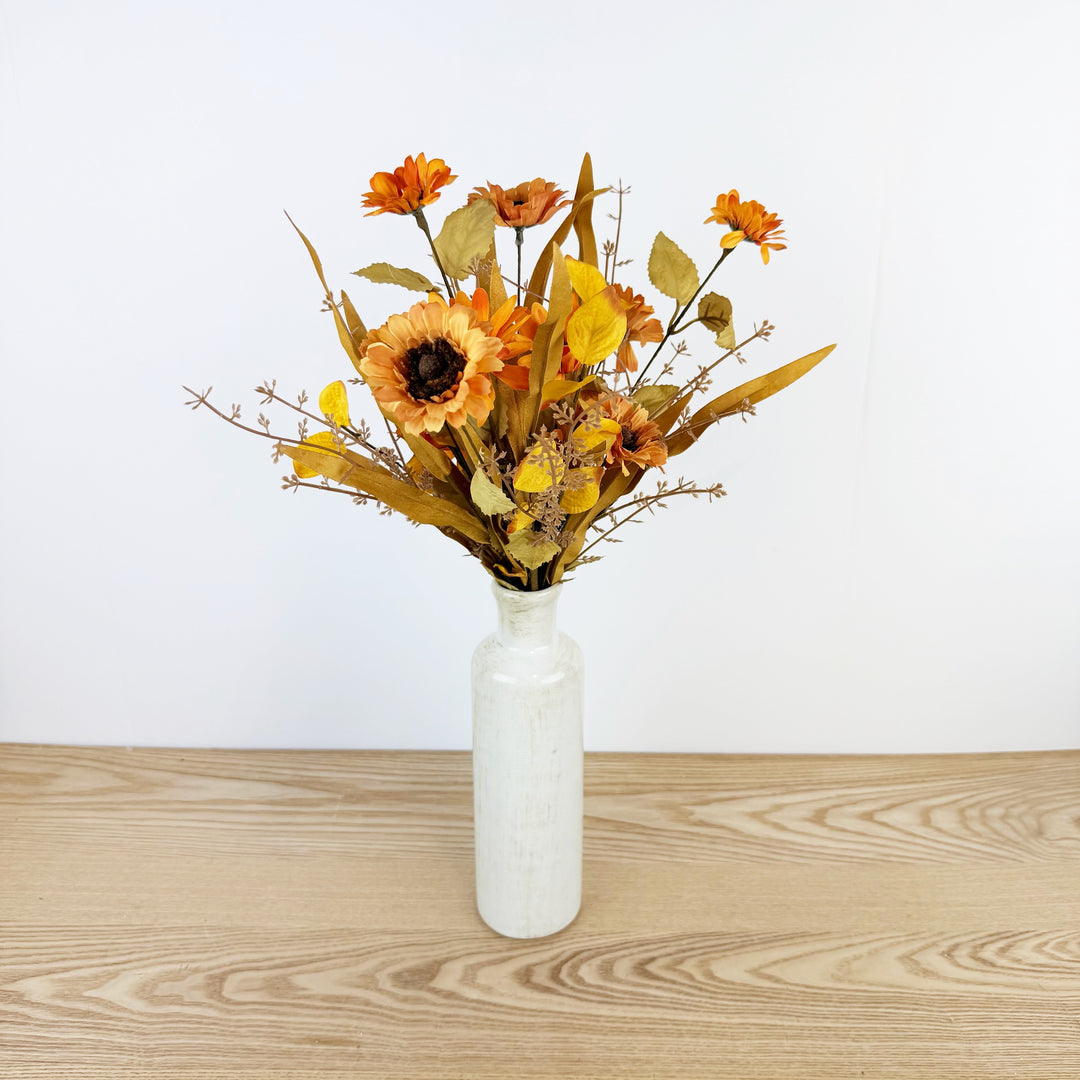 Orange Flower Fall Pick